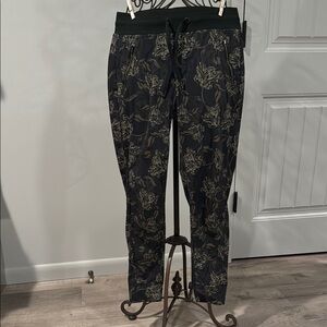 Athleta Floral Black Jogger Pants
